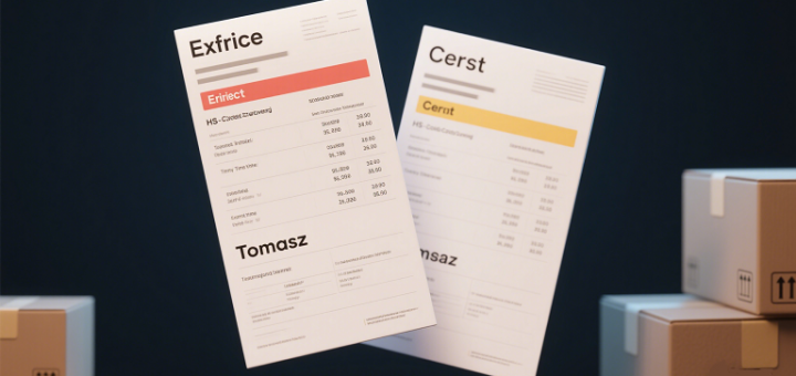 Side-by-side comparison of costs and delays for incorrect vs. correct HS-code classifications in Tomasz’s shipments.