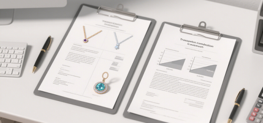 Side-by-side comparison of costs for DDU and DDP shipping for Eszter’s jewelry imports.